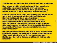 2 M�nner arbeiten f�r die Stadtverwaltung,.......