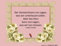 Der Verstand kann uns sagen