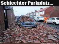 ganz schlechter Parkplatz