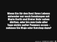 Ich w�rde Ketchup nehmen