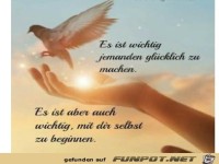 Es ist wichtig jemanden glcklich zu machen