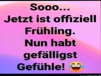 Es ist offiziell Fr�hling