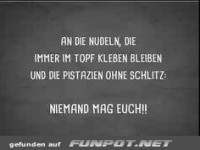An die Nudeln
