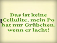 Kein Cellulite, lachender Po!