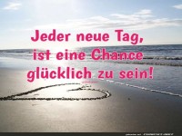 Motivierendes Strandbild mit Herz