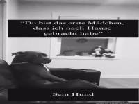 Hund und sein erster Besuch zu Hause