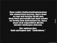 Kaffeemaschine mit Morgenintuition