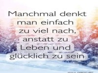 Denken oder Leben? Das ewige Dilemma!