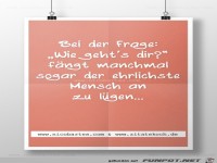 bei der Frage wie gehts dir