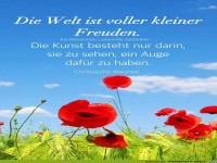 die welt ist voll kleiner Freuden