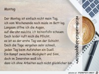 Montagsgedicht - Spruch zum Montag - Guten Start in die W...