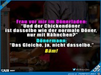 Frau von mir im D�nerladen: