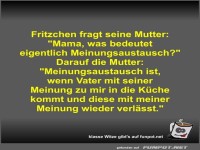 Fritzchen fragt seine Mutter