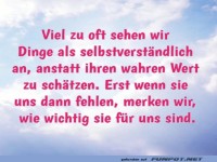 Erst wenn sie fehlen