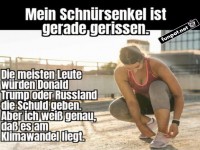 Schn�rsenkel und Klimawandel