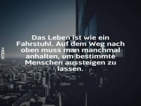 Das Leben ist wie ein Fahrstuhl