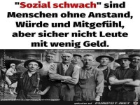 sozial schwach
