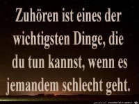 Zuhoeren ist eines der wichtigsten Dinge