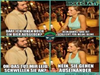 Darf ich ihnen noch ein Bier ausgeben