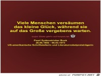 Viele Menschen versumen
das kleine Glck