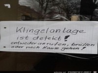 Klingelanlage defekt