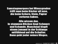 Samstagsmorgens beim B�cker