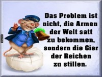 Karikatur eines sozialen Problems