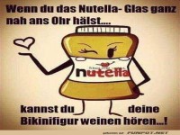 Lustiges Nutella-Meme mit witzigem Spruch