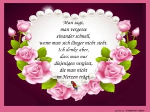 herz-Bild: Man vergesse einander schnell