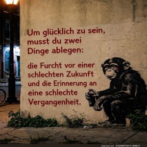 herz-Bild: Weise Worte vom Wandaffe