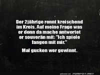 Das Kleinkind-Selbstfangspiel