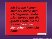 Ich bereue keinen meiner Fehler...
