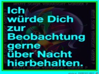 Ueber Nacht hier behalten