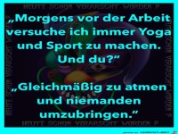 Morgens vor der Arbeit