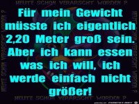 Mein Gewicht