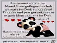 Hier kommt ein kleiner Abend Gruss