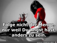 Folge nicht der Menge