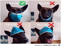 So tr�gt man eine Maske richtig