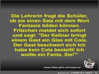 Die Lehrerin fragt die Sch�ler