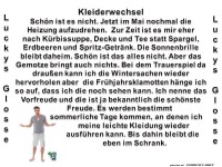 Kleiderwechsel