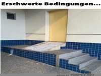 Unpraktischer Zugang zu Geb�ude