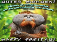 Entspannte Gre zum Freitag