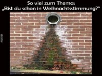 Wenn die Wand den Weihnachtsbaum imitiert