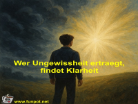Wer Ungewissheit ertraegt, findet Klarheit