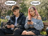 Sprache der Emojis: Schlippsch vs. Schwei�