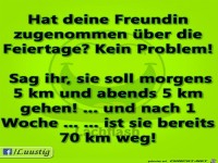 Hat deine Freundin zugenommen