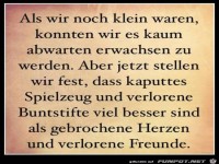 als wir noch klein waren......