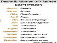 deshalb koennen wir keinen sport treiben