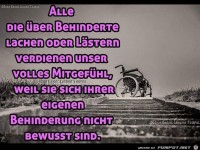 Man lacht nicht �ber Behinderte