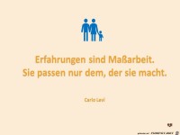 Erfahrungen sind Ma ssarbeit